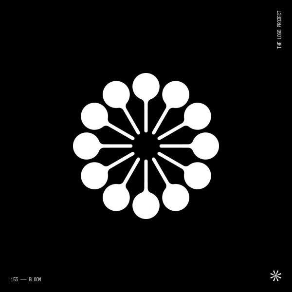 153 Bloomlogo logoinspiration logomark blackandwhite brandidentity branding graphicdesign icon mark monogram typography vector creative artwork logotype designer bloom