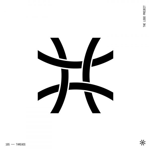165 — Threadslogo logoinspiration logomark blackandwhite brandidentity branding graphicdesign icon mark monogram typography vector creative artwork logotype designer threads