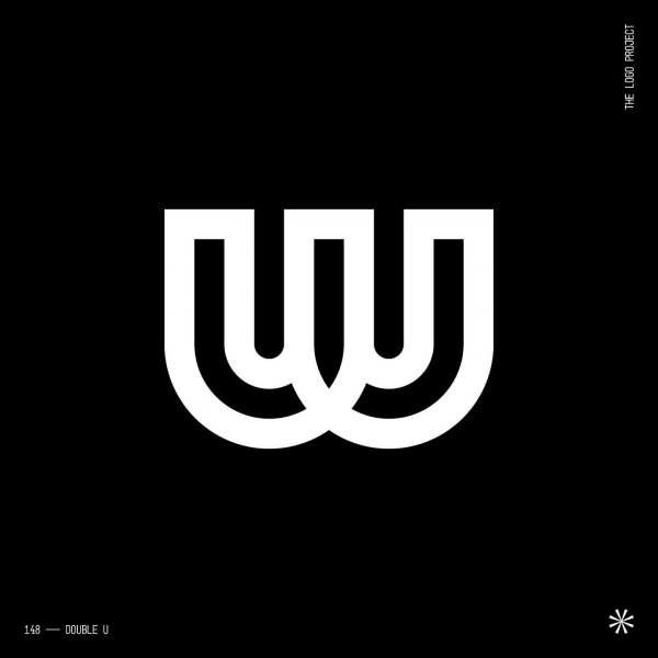148 Double Ulogo logoinspiration logomark blackandwhite brandidentity branding graphicdesign icon mark monogram typography vector creative artwork logotype designer